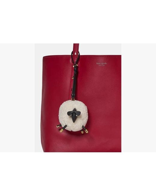 Kate Spade White Sheep Bag Charm