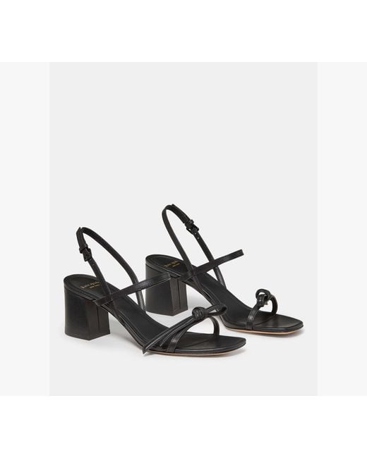 Kate Spade Black Loop Block Heel Sandal