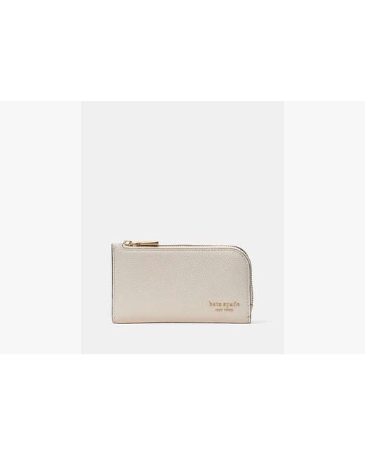 Kate Spade White Kate Spade Devin Small Slim Bifold Wallet