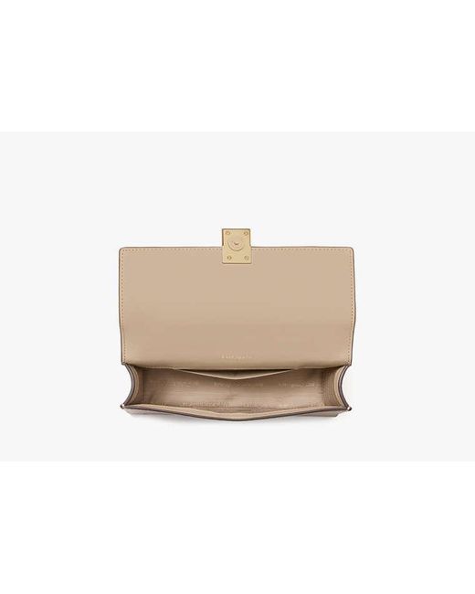 Kate Spade Natural Deco Mini Flap Chain Crossbody