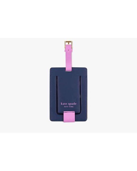 Kate Spade Blue Just Mine Initial Collection Luggage Tag L