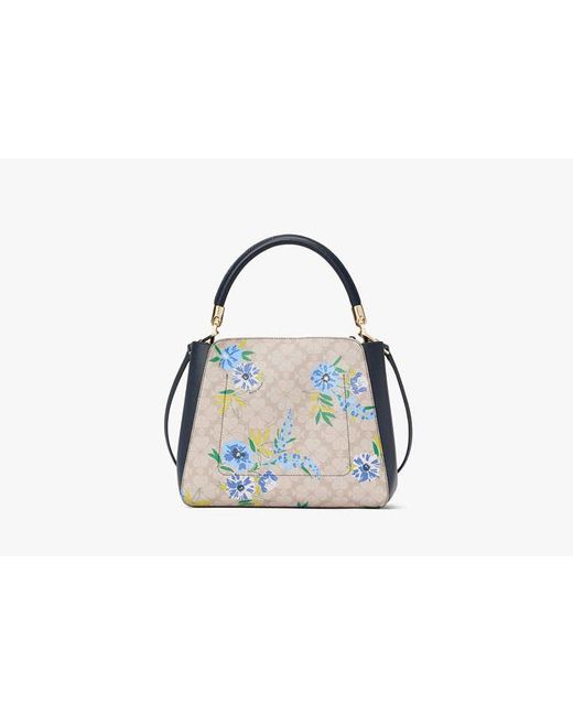 Kate Spade Blue Spade Flower Satchel Mit Blumendesign Und Tragegriff