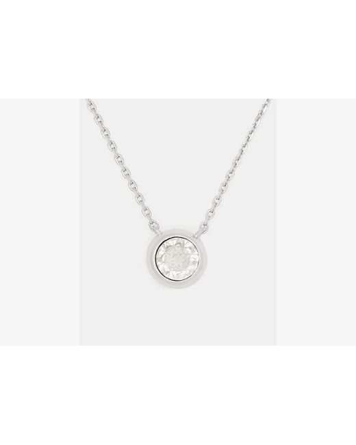 Kate Spade White Round Stone Pendant