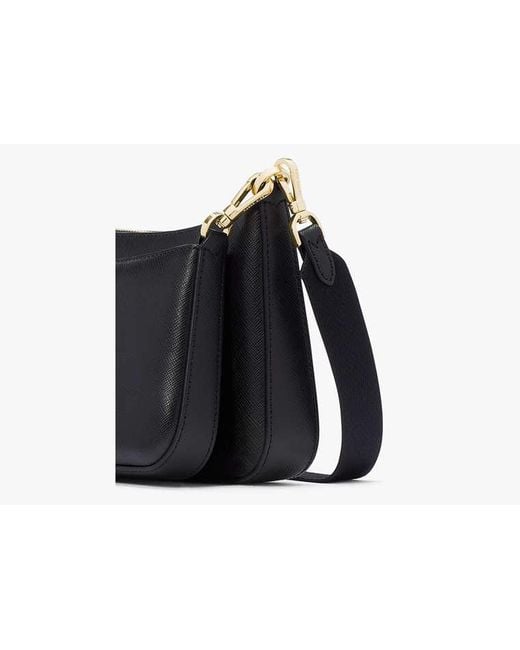 Kate Spade Black Duet Saffiano Leather Small Crossbody