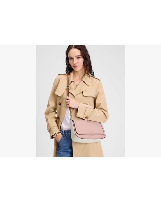 Kate Spade Pink Hudson Colorblocked Convertible Flap Shoulder Bag