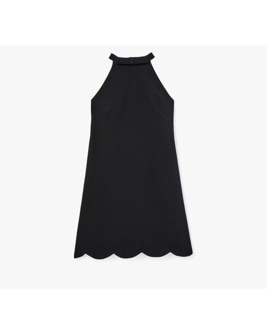 Kate Spade Black Kleid Mit Schleife Und Muschelrand