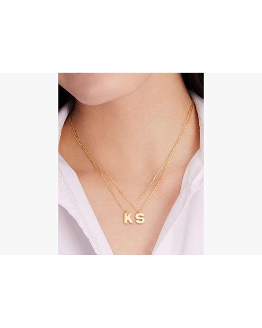 Kate Spade White Kate Spade Fine Love Letter P Initial Pendant