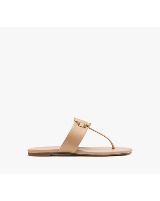 Kate Spade Natural Spade Flower Thong Sandals