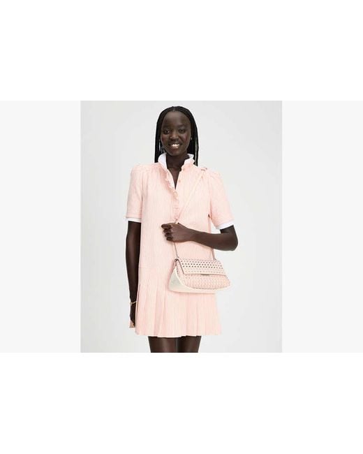 Kate Spade White Grace Perforated Convertible Shoulder Bag