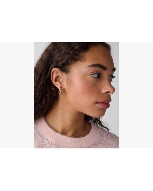 Kate Spade Metallic Geo Pop Stacked Hoops