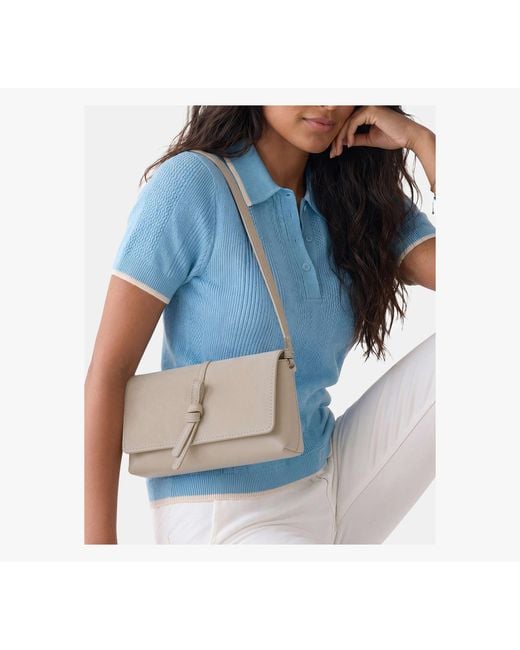 Kate Spade Gray Loop Suede Small Shoulder Bag
