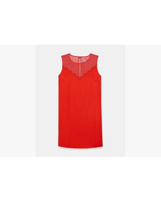 Kate Spade Red Scallop Shift Dress