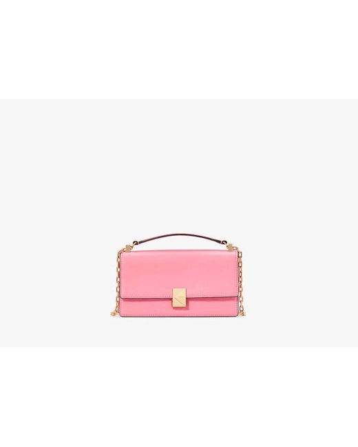 Kate Spade Pink Deco Umhängetasche Umschlag Und Kette, Extraklein
