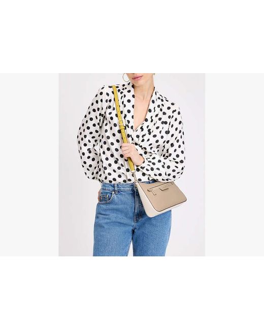 Kate Spade Natural Hudson Colorblock Umhängetasche, Wandelbar