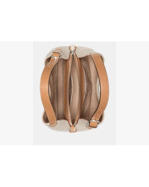 Kate Spade Natural Deco Canvas Crossbody Tote Bag