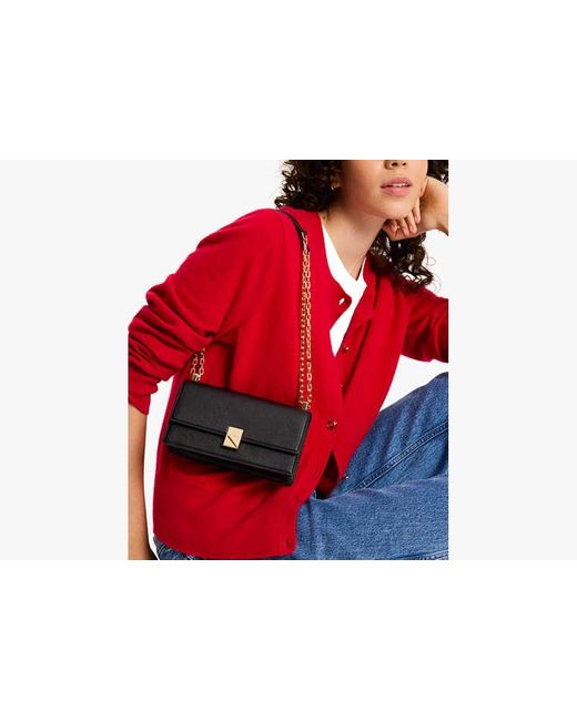 Kate Spade Black Deco Mini Flap Chain Crossbody