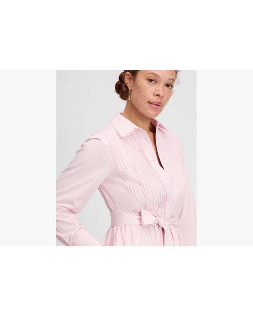 【Kate Spade】Pintuck Tiered Shirt Dress ◆国内発送◆ Kate Spade Pintuck Tiered Shirt Dress in Pink | Lyst UK