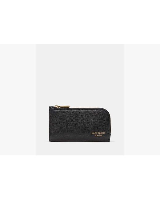 Kate Spade Black Devin Small Slim Bifold Wallet