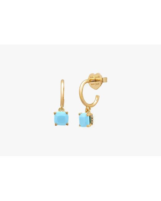 Kate Spade Blue Little Luxuries 6mm Square Huggies