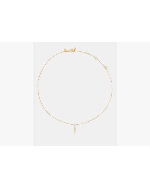Kate Spade White Gifting Here's To You Pendant