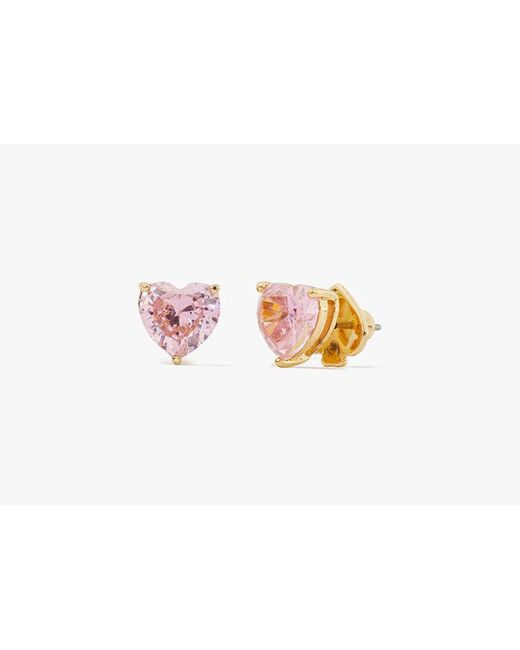 Kate Spade Pink My Love Heart Studs
