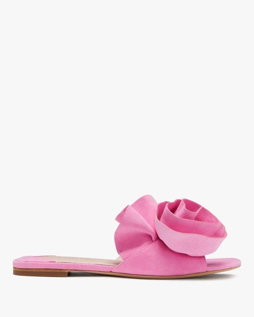 Kate Spade Pink Flourish Slide Sandals