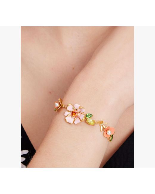 Kate Spade Metallic Bloom In Color Bracelet