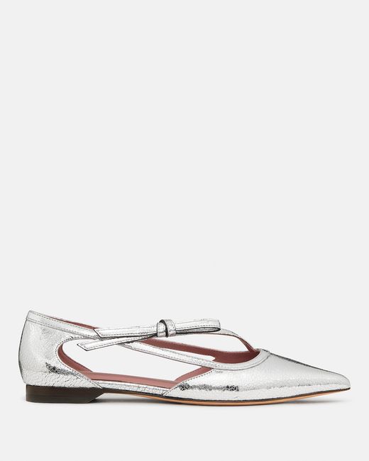 Kate Spade White Loop Flat