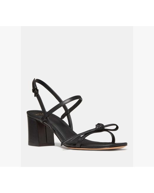 Kate Spade Black Loop Block Heel Sandal
