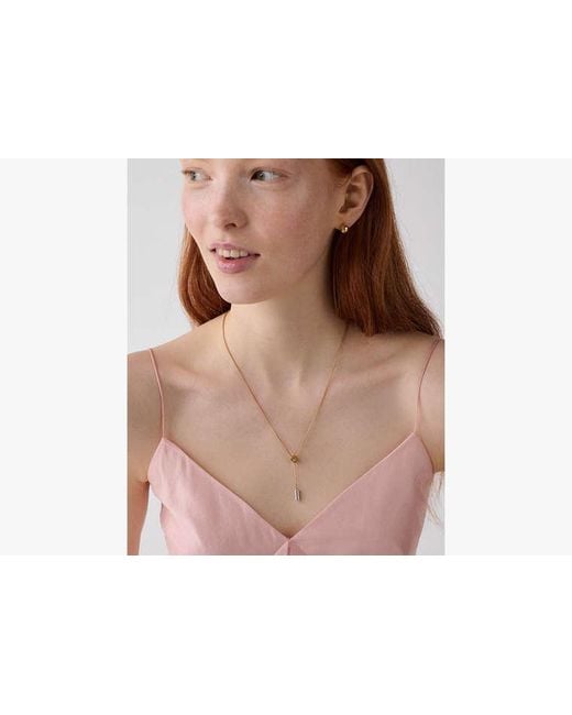 Kate Spade White Geo Pop Y Necklace
