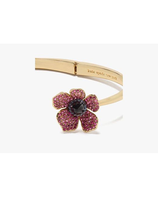 Kate Spade Metallic Poppy Power Hinged Cuff