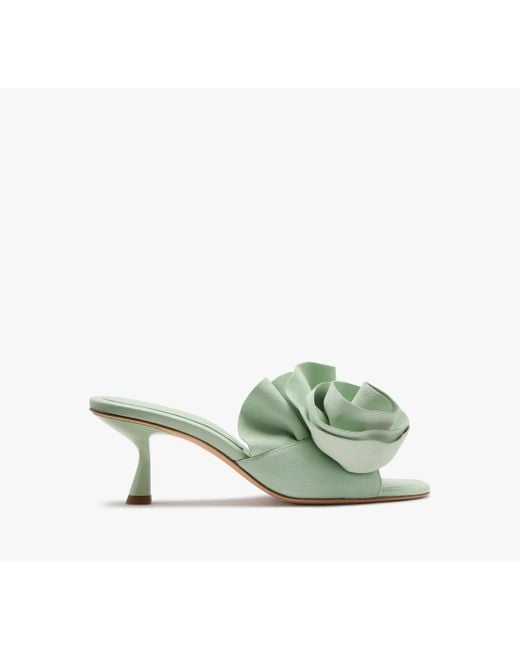Kate Spade White Flourish Heeled Sandal