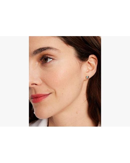 Kate Spade Blue Kate Spade Fine Time To Shine Gem Studs