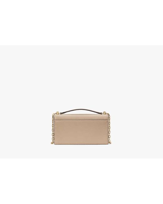 Kate Spade Natural Deco Mini Flap Chain Crossbody