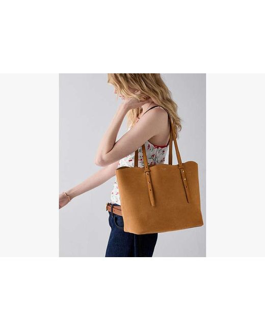 Kate Spade Brown Do It All Wavy Suede Tote Bag