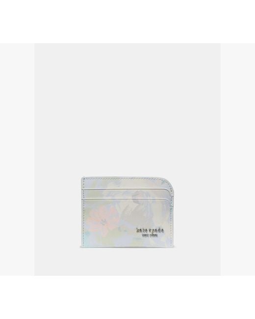Kate Spade White Devin Hidden Garden Card Holder