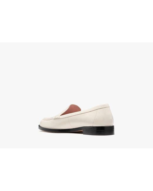 Kate Spade White Lori Patent Leather Loafers