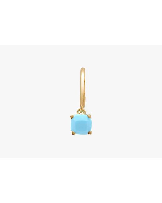Kate Spade Blue Little Luxuries 6mm Square Huggies