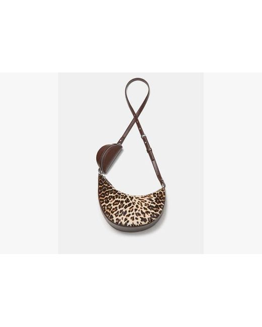 Kate Spade Gray Duo Leopard Haircalf Crossbody Bag