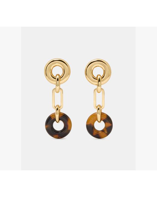 Kate Spade Metallic Interlock Linear Earrings