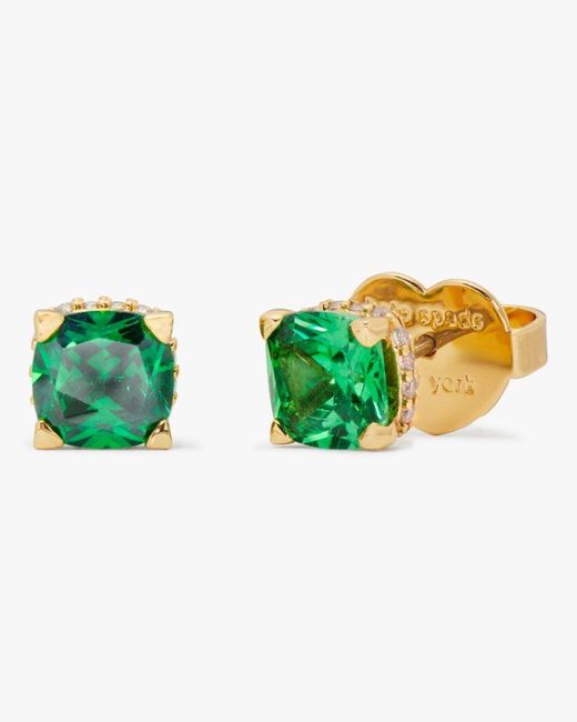 Kate Spade Green Little Luxuries 6mm Square Studs