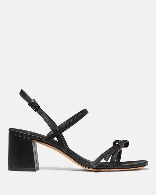 Kate Spade Black Loop Block Heel Sandal