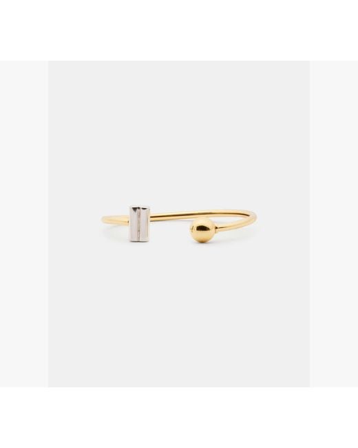 Kate Spade White Geo Pop Flex Cuff