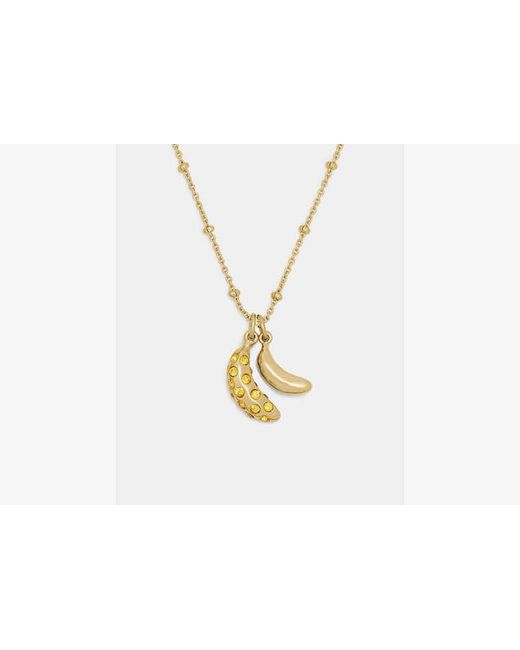 Kate Spade Metallic Summer Daze Banana Pendant