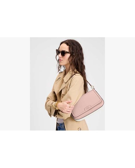 Kate Spade Pink Hudson Colorblocked Convertible Flap Shoulder Bag