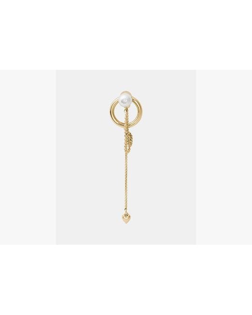 Kate Spade White Chain Reaction Front Back Studs