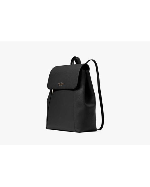 Kate Spade Lena Large Flap Backpack in Black | Lyst display picture 1