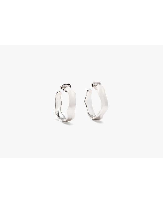 Kate Spade White Kate Spade Molten Hoops