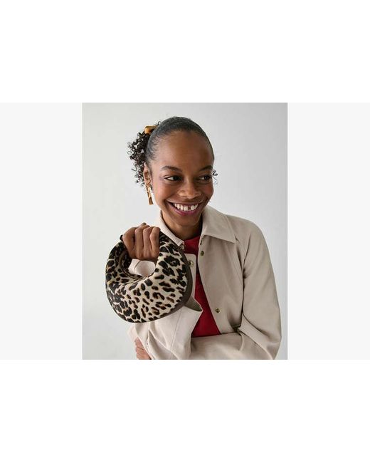 Kate Spade Gray Duo Leopard Haircalf Crossbody Bag