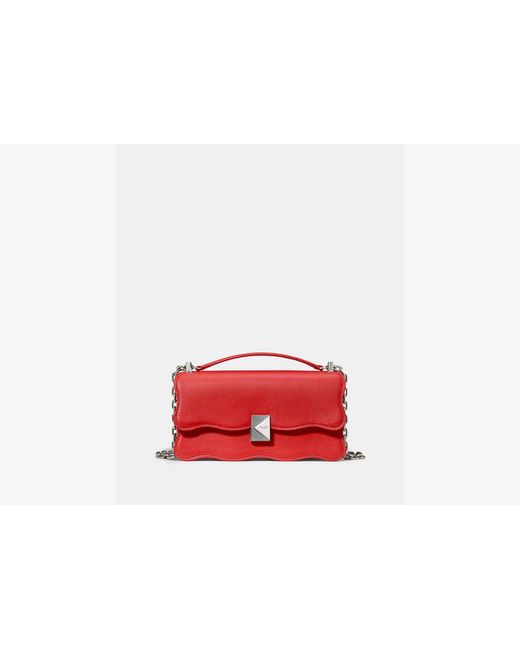 Kate Spade Red Deco Wavy Mini Crossbody Bag
